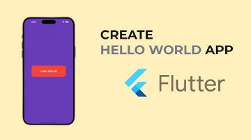 My first hello world app in Flutter