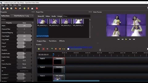 Four video split screen effect in Openshot URDU/HINDI ll Openshot video editor tutorial ll #2021