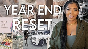 YEAR END RESET | CREATING MY DIGITAL VISION BOARD & 2023 GOAL SETTING + Channel Updates!