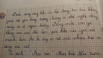 văn học lớp 5 | văn tả cảnh cơn mưa rào | Linh Hán TV