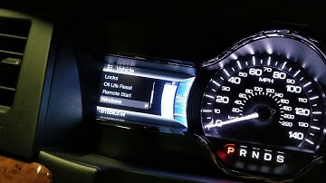 2013 Lincoln MKS Global Window Control Menu