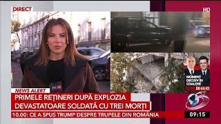 Un angajat Distrigaz și doi de la firma-fantomă, reținuți după explozie Un angajat Distrigaz și doi de la firma-fantomă, reținuți după explozie