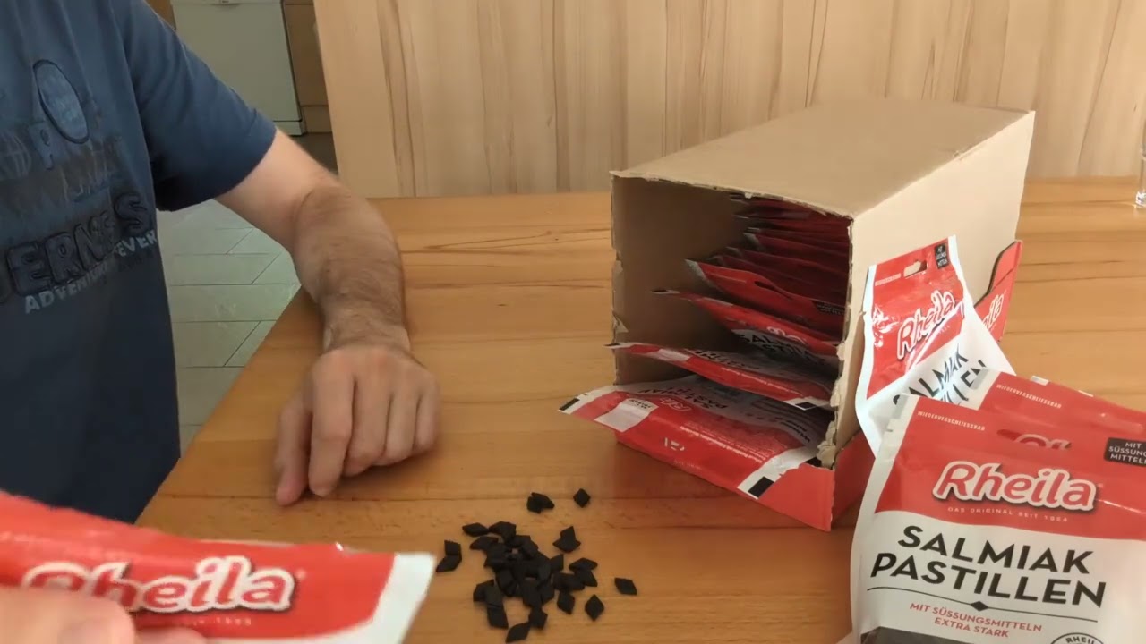 Rheila Salmiak Pastillen ohne Zuckerzusatz 90 g, Salmiak Pastillen mit Lakritzgeschmack