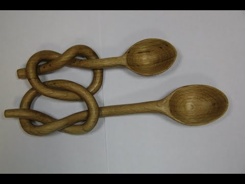 Мастер-класс по изготовлению двух связанных ложек(Свадебные ложки) часть 1