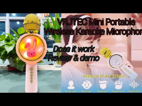VRJTEC Mini Portable Wireless Karaoke Microphone#mike @tlirel @Microphonemedia @AmazonMXPlayer #demo