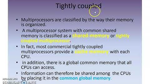 characteristics of multiprocessors