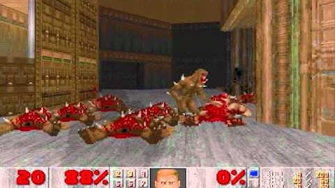 Doom 2 "The Rebirth" Map 2: Outer Base (UV Max 2:19)