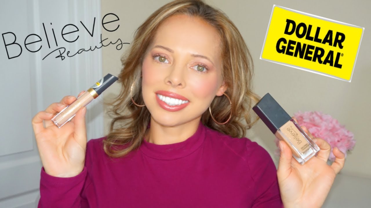 Dollar General Believe Beauty Foundation + Concealer Review YouTube