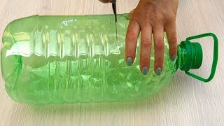 Idea Originale Per Un Vaso Da Fiori - Decorazione Fantastica Dalle Bottiglie Di Plastica Perfetto