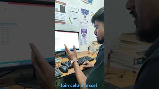 Join cells using flash fill
