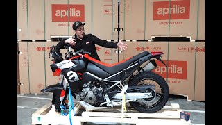 Aprilia Tuareg Unboxing and Engine Start