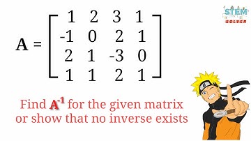 45. Find inverse matrix A or show that no inverse exists | DE