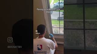 Painting trim in Alabaster #brcraftwv #brcraftpropainters #painting