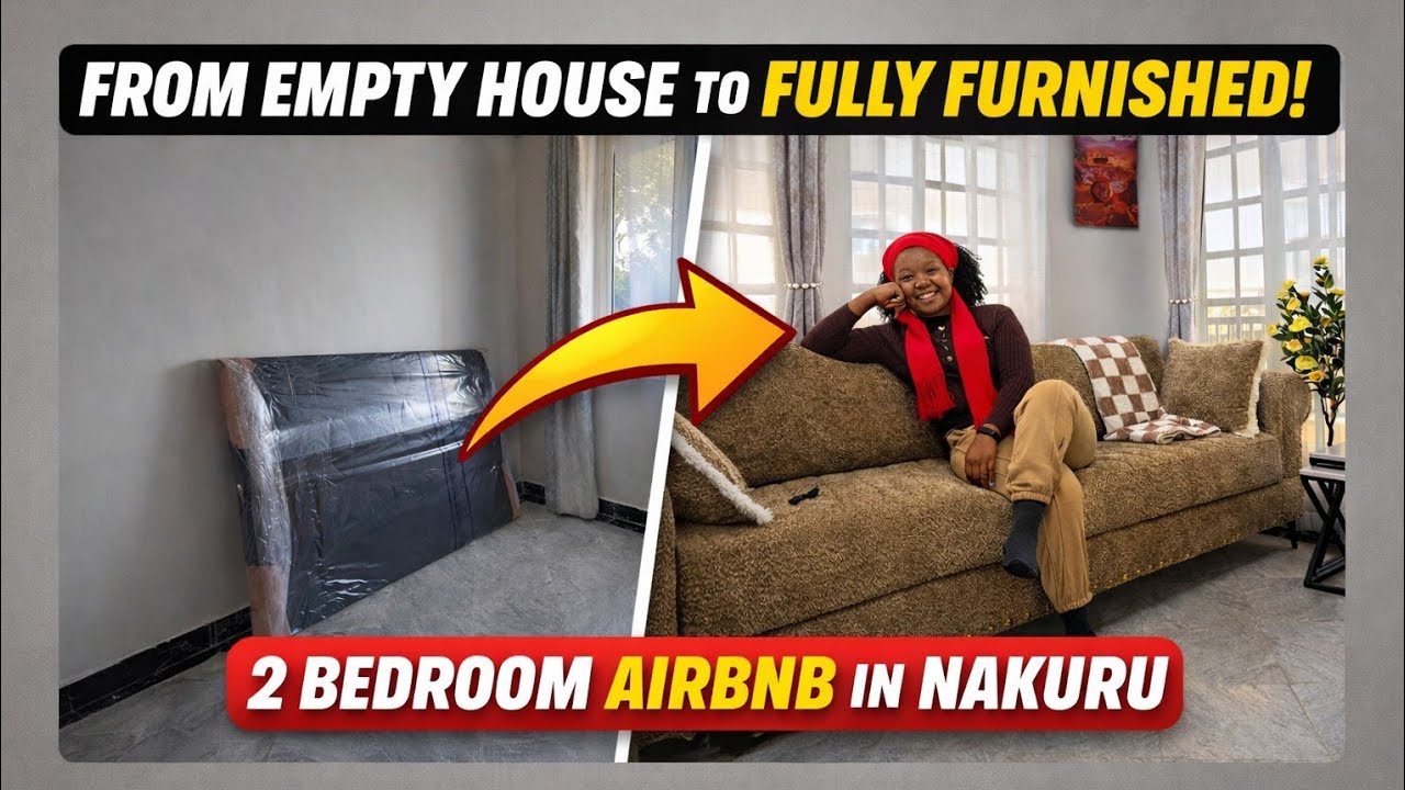 How I Furnished My 2 Bedroom Airbnb in Nakuru From Scratch!