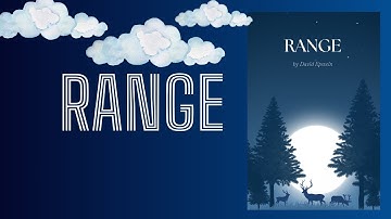 RANGE by David Epstein | Core Message
