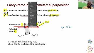 Fabry - Perot inteferometer and it transmittance