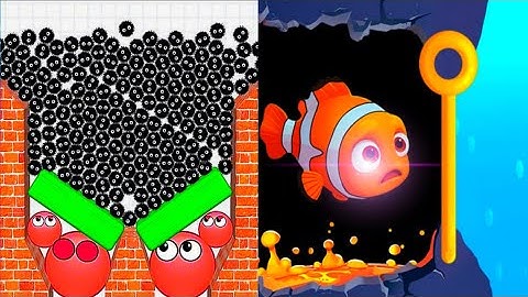 Hide Ball Brain Vs Save The Fish Gameplay Walkthrough Challenge | Android IOS Merge