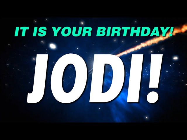 HAPPY BIRTHDAY JODI! This is your gift.