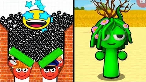 Hide Ball Vs Spranky Survival 🦊🤬👿🧟 Max All Levels Android iOS Gameplay Ep 1