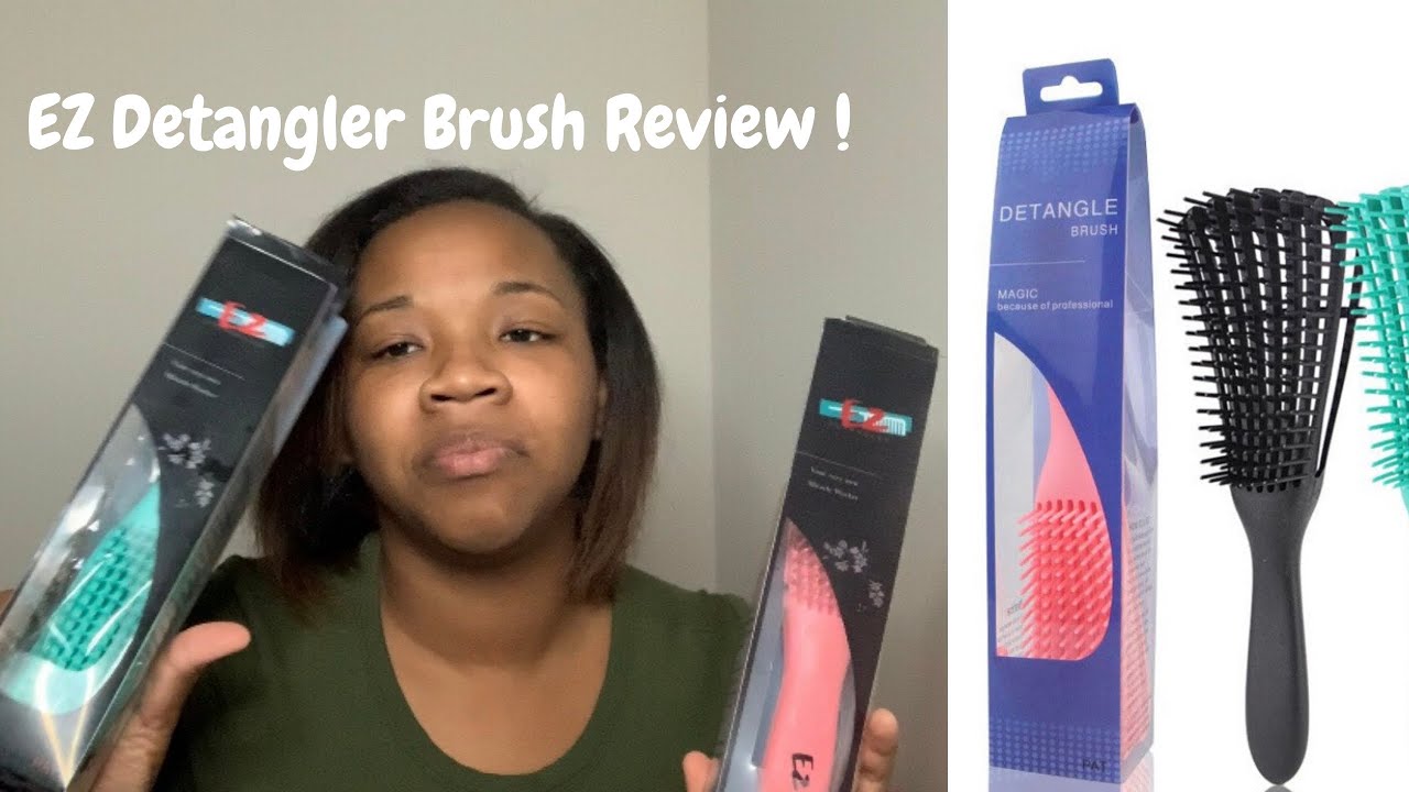 EZ Detangler Brush Review YouTube