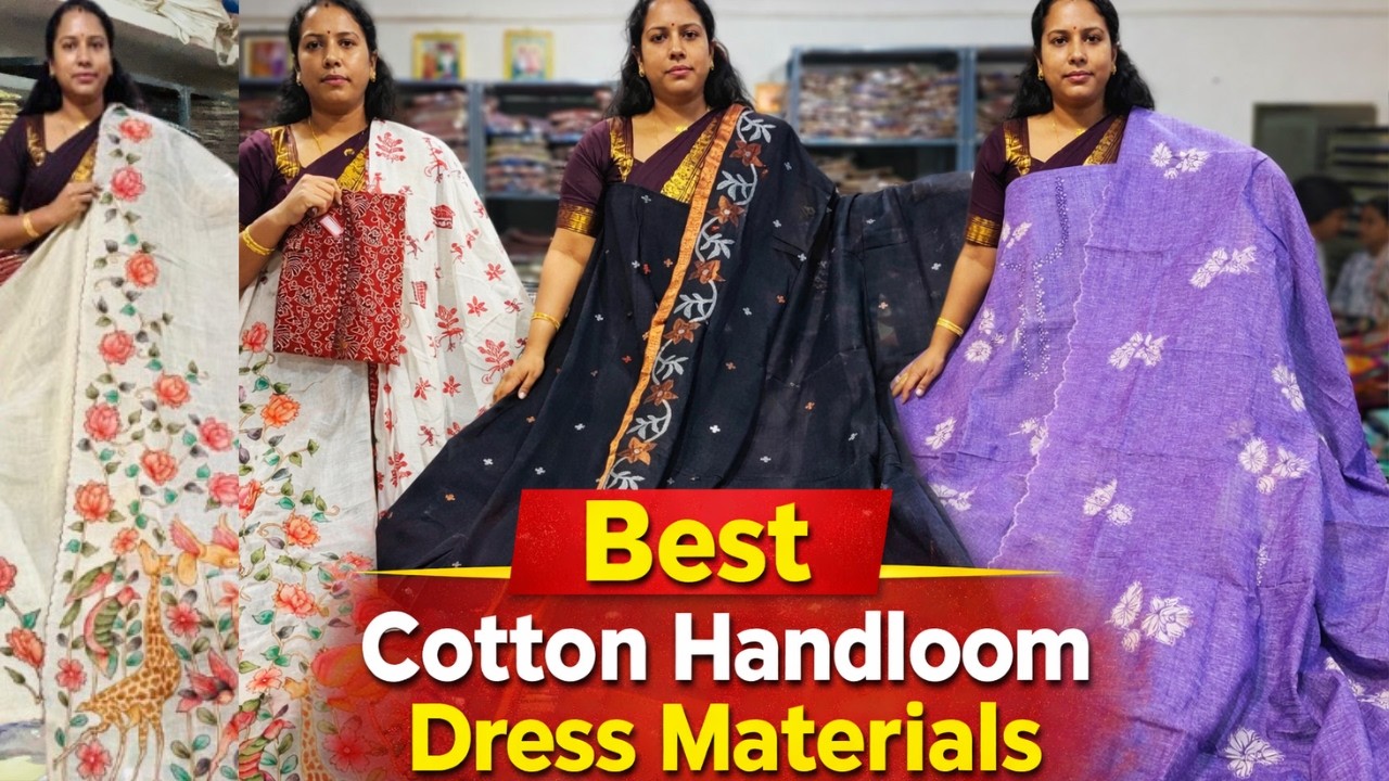 Latest Handloom Dress Material Collection Ramchandrapuram Bangalore Starting at Best Prices#kurtis
