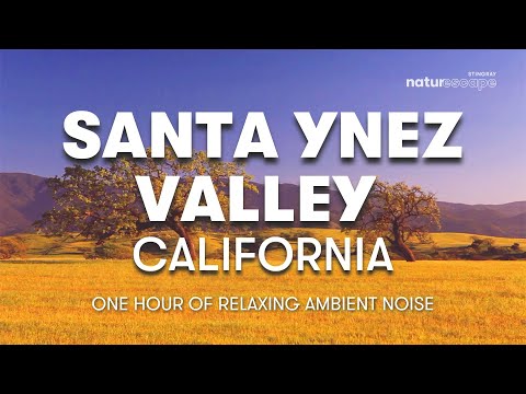 4K VIBRANT SCENERY THROUGH SANTA YNEZ VALLEY, CALIFORNIA | 1 HOUR OF NATURE BACKGROUND NOISE