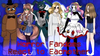 Horror Fandoms React To Each Other Part 46 Gacha Club