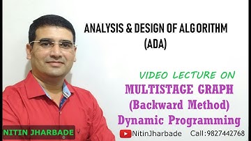 Multistage Graph Problem - Backward Method (Dynamic Programming)