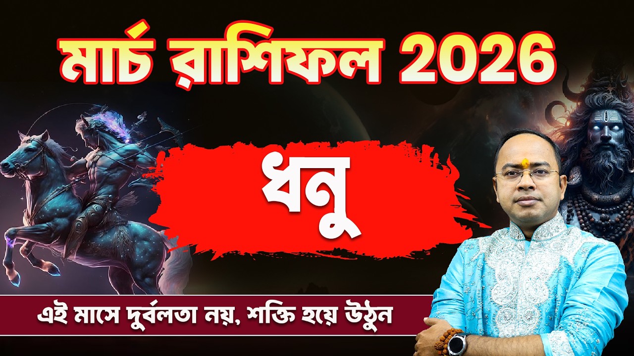 Dhanu Rashi March Rashifal 2026:ভাগ্য খুলবে? | Sagittarius March Rashifal 2026 |  Santanu Dey