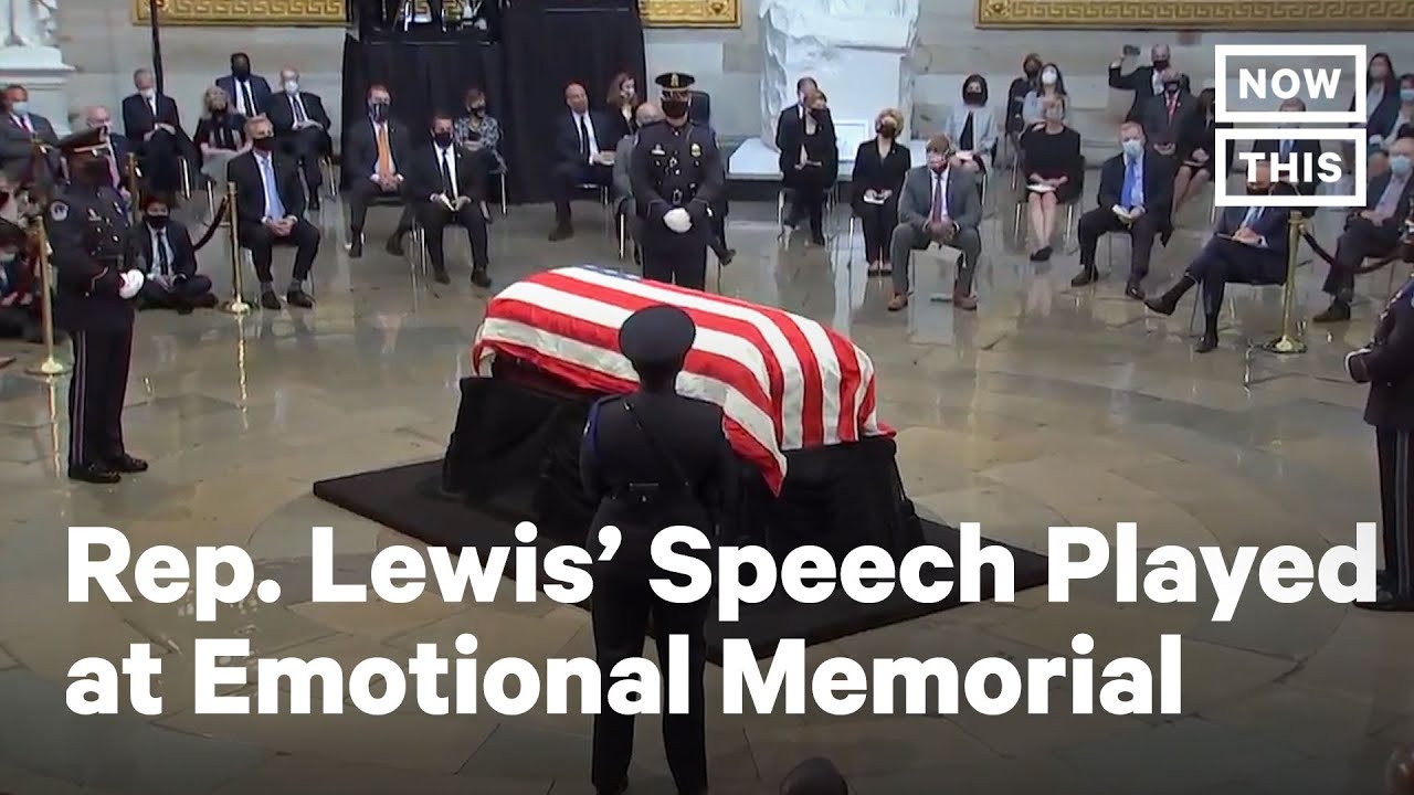 Rep. John Lewis Speech Played at Memorial in Capitol Rotunda | NowThis