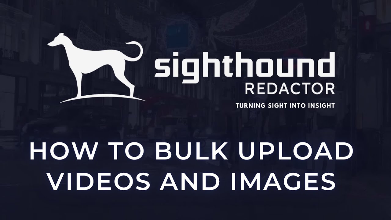 How to Add Multiple Videos and Images in Bulk | Sighthound Redactor | Beginner's Guide