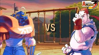 Street Fighter Alpha 3 | Sodom VS Dan | Double Perfect ! |