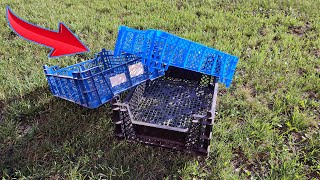 Amazing invention out of plastic crates!!! I couldn't believe it myself when I didn't see it!