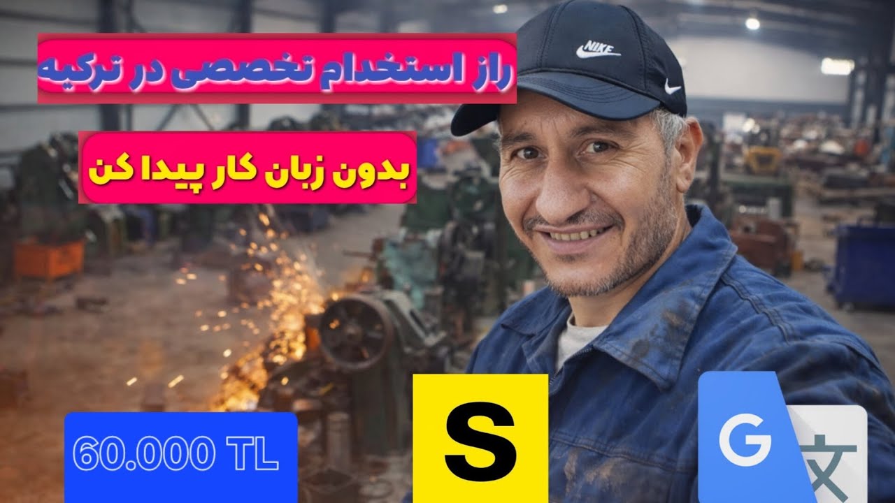 چطور بدون زبان در ترکیه کار پیدا کنیم؟ (حقوق ۶۰ هزار لیر) 🇹🇷