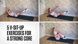 5 V-Sit-Up Exercises for a Crazy Strong Core | Off The Bike