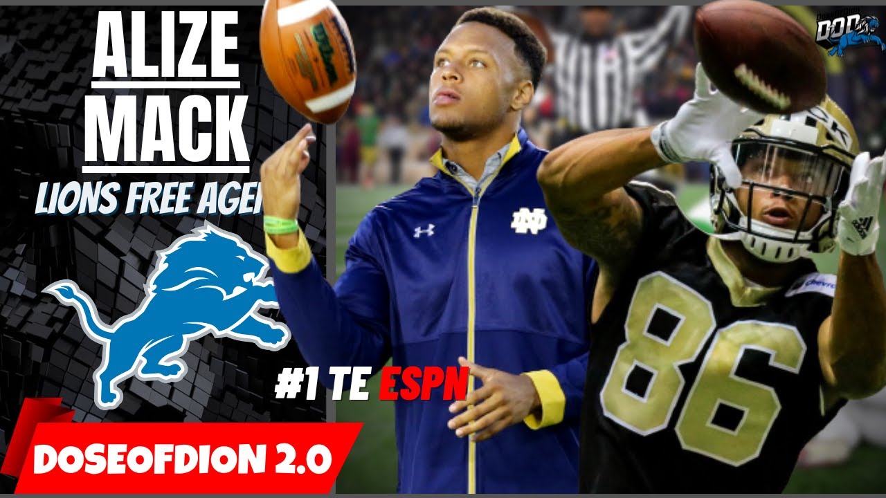 Lions Free Agent Signee Alize Mack: Match-Up Problem "Chip On Shoulder"