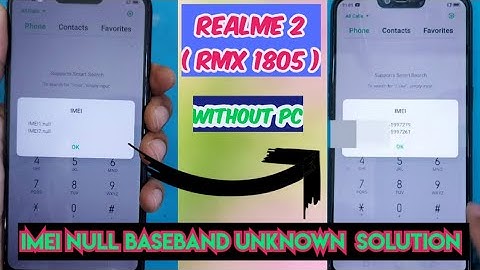Realme 2 IMEI NULL BASEBAND UNKNOWN Problem Fix OTA file  without PC #imeinull #baseband #ota