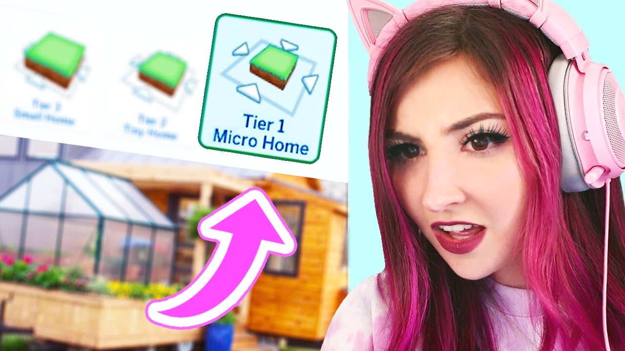 I Tried The MICRO HOME Build Challenge (Sims 4: Tiny Living) - YouTube