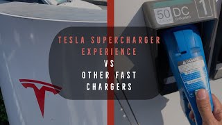 Tesla Supercharger experience vs other fast chargers