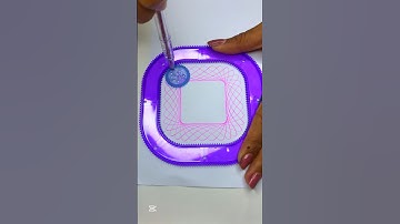 Spirograph Art with a Twist! Watch the Magic Unfold!🌠💥 #ArtLovers #Spirograph #shorts