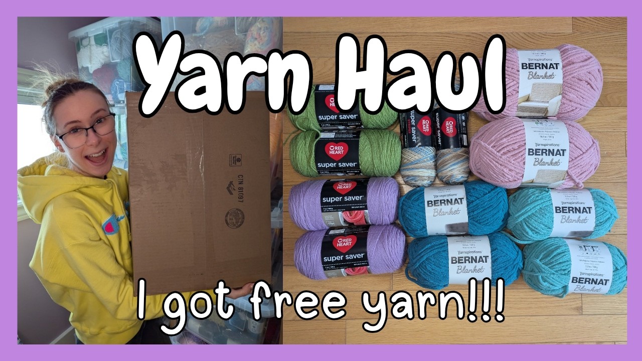 Компания Yarnspirations прислала мне пряжу БЕСПЛАТНО!! ~ Распаковка и обзор покупок пряжи