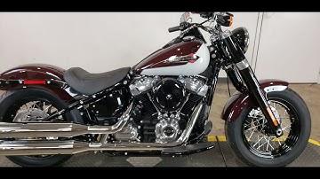 2021 FLS Softail Slim Midnight Crimson and Stone Washed White Pearl