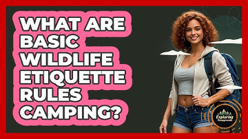 What Are Basic Wildlife Etiquette Rules Camping?