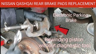 видео: Замена задних тормозных колодок на Nissan Qashqai. Перемотка электронного ручного тормоза без диа... картинка: Замена задних тормозных колодок на Nissan Qashqai. Перемотка электронного ручного тормоза без диа...