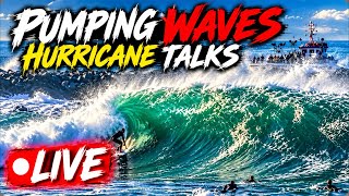 🔴 LIVE: THE WEDGE CRAZY OFFSHORE WIND! 🌊 GIVEAWAY AT 11AM pt | ROAD TO 100K SUBS