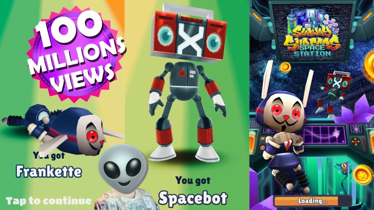 Frankette or Spacebot? 🐰🤖 Subway Surfers Space Station!, Frankette or  Spacebot? 🐰🤖 Play the new and out-of-this-world update:   🚀, By Subway Surfers