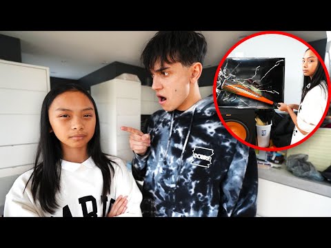 Our Little Sister SMASHES Our TV! (SHOCKING)