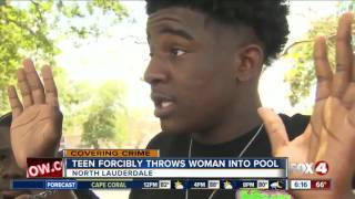 Teen 'owns up to' tossing 68-year-old woman in Florida pool