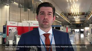 Dr Laurens Ceulemans, Surgical fellow Thoracic Surgery University Hospitals Leuven