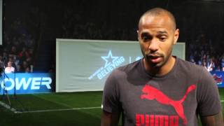 Thierry Henry how to finish at speed | Pro striker tips